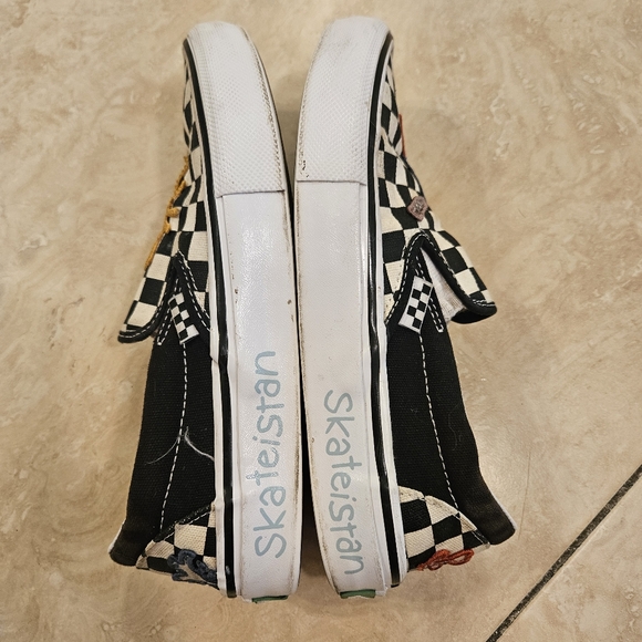 Vans skatistan slip on checkered skateboard sneakers MEN size US 5.5 - Picture 5 of 10